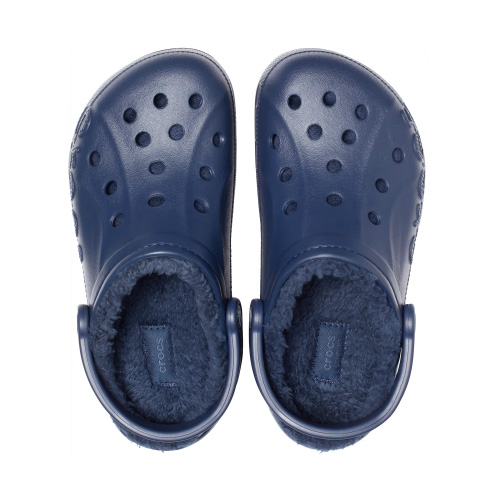 Crocs Baya Lined Clog Χειμερινές Ανδρικές Παντόφλες με Γούνα 205969-463 Μπλε - No39-40