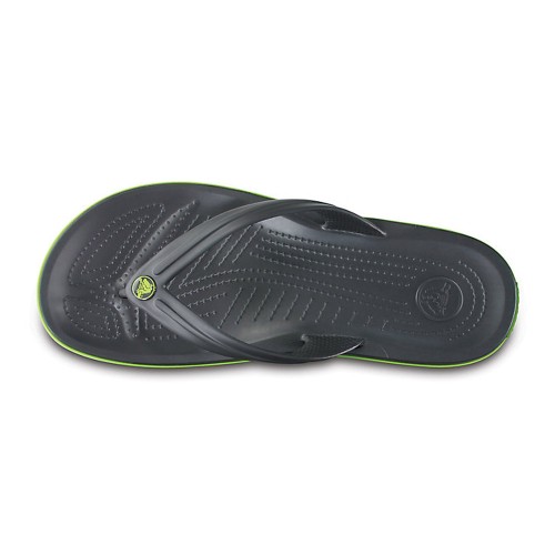 Crocs Crocband Flip Σαγιονάρες 11033-0A1 Γκρί με Πράσινη Ρίγα - No37-38 Crocs Crocband Flip Σαγιονάρες 11033-0A1 Γκρί με Πράσινη Ρίγα - No37-38