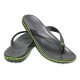 Crocs Crocband Flip Σαγιονάρες 11033-0A1 Γκρί με Πράσινη Ρίγα - No37-38 Crocs Crocband Flip Σαγιονάρες 11033-0A1 Γκρί με Πράσινη Ρίγα - No37-38
