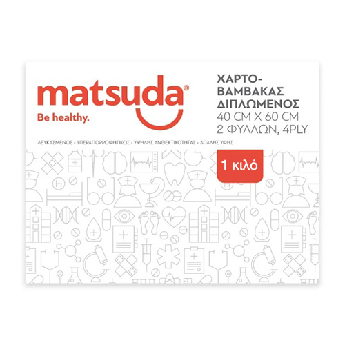 Matsuda Χαρτοβάμβακας Διπλωμένος 4ply 40x60cm 1kg