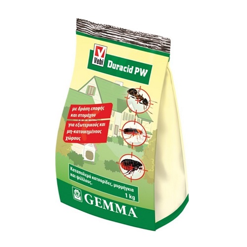 Gemma Duracid PW Ετοιμόχρηστο Εντομοκτόνο σε Σκόνη, 1kg