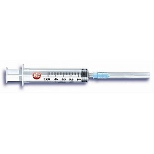 Pic Sterile 5ml Disposable Syringe with 21G Needle (Green) 1pcs