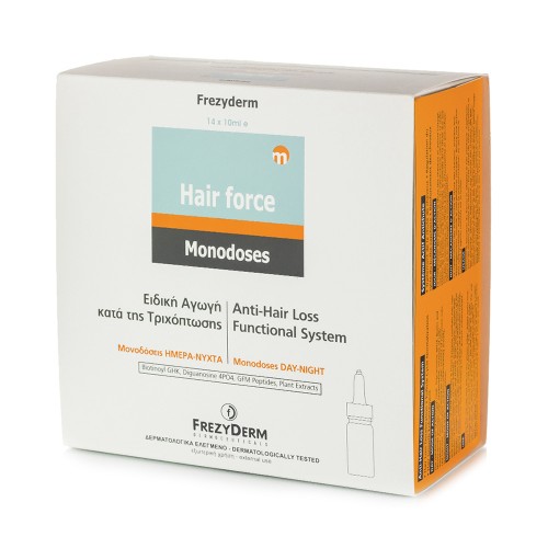 Frezyderm Hair Force Monodose Day & Night Αγωγή Κατά της Τριχόπτωσης 14x10ml