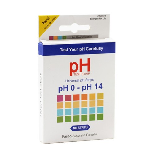 Universal pH Paper Test Strips pH 0-14, 100strips