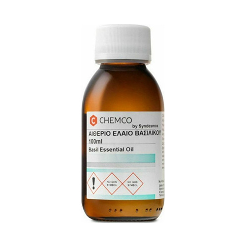 Chemco Essential Oil Basil Αιθέριο Έλαιο Βασιλικός 100ml