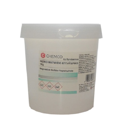Chemco Magnesium Sulfate Θειϊκό Μαγνήσιο Επταϋδρικο (AΛΑΤΑ ΕPSOM), 1kg