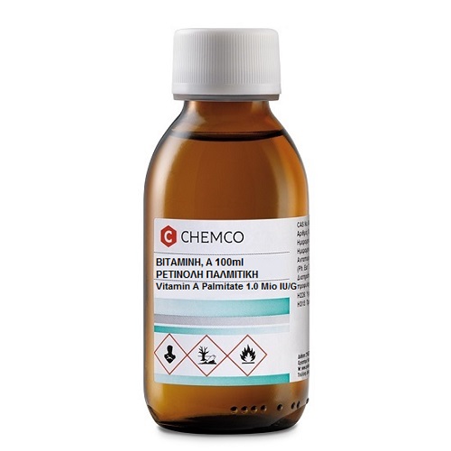 Chemco Vitamin A Palmitate Βιταμίνη Α Ρετινόλη Παλμιτική, 100ml