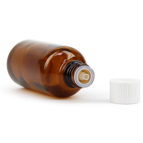 Glass Dark Brown Vial With Safety Lid For Thick Liquids 100ml
