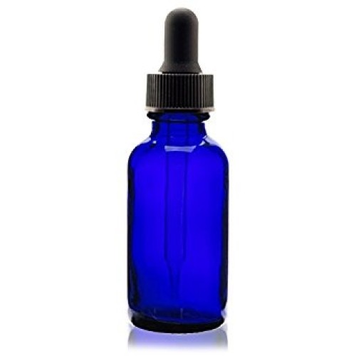 Blue Glass Bottle With Dropper 30ml
