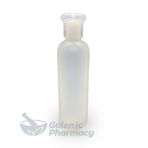 Empty Refillable Translucent Plastic Bottle (PE) with Flip Top 200ml, 1pcs