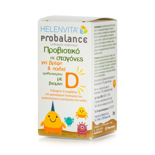 Helenvita Probalance Προβιοτικό σε Σταγόνες για Βρέφη & Παιδιά με Βιταμίνη D, 8ml