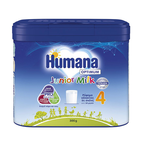 Humana 4 Optimum Junior Milk My Pack Ρόφημα Γάλακτος σε Σκόνη από 24 Μηνών 300g