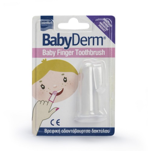 Intermed Babyderm Βρεφική Οδοντόβουρτσα Δαχτύλου σε Χρώμα Transparent για 0m+ 1τμχ