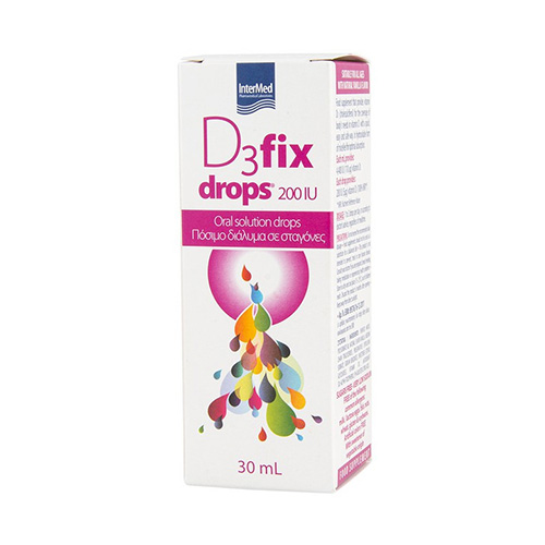 Intermed D3 Fix Drops 200IU Πόσιμο Διάλυμα D3 σε Σταγόνες 30ml