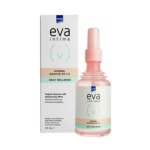 Intermed Eva Intima Daily Wellness Normal Douche Κολπική Πλύση pH 3 Υγρό Καθαρισμού 147ml