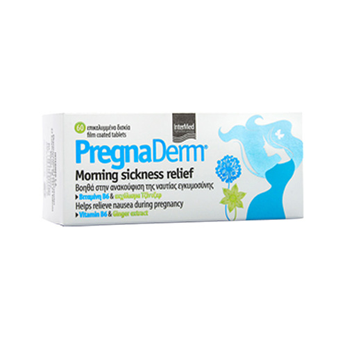 Intermed PregnaDerm Morning Sickness Relief για την Ανακούφιση της Ναυτίας Εγκυμοσύνης 60tabs