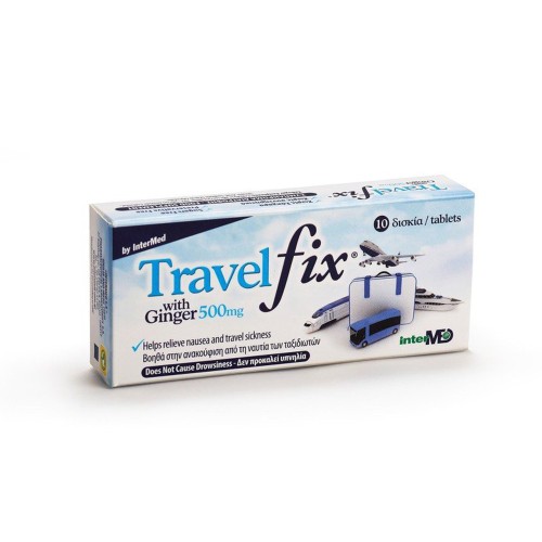 Unipharma Travel Fix with Ginger 500mg 10tabs
