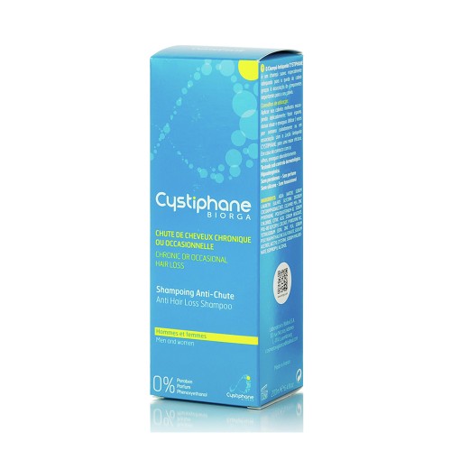 Biorga Cystiphane Shampoo for Chronic or Occasional Hair Loss 200ml