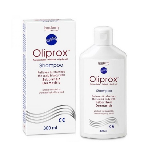 Boderm Oliprox Shampoo for Exfoliation, Cleansing and Soothing of the Scalp and the Skin 300ml