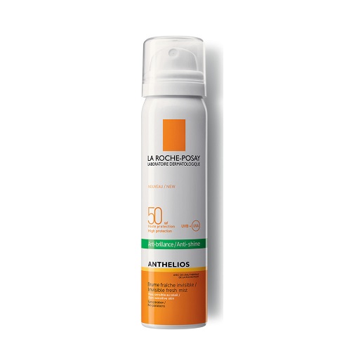 La Roche-Posay Anthelios Anti-Brillance Mist SPF50 Sunscreen Matte Spray, 75ml