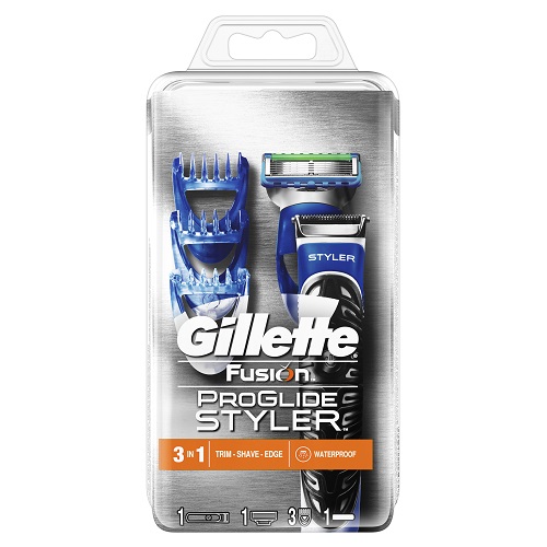 Gillette Fusion ProGlide Styler Ξυριστική Μηχανή Ακριβείας 3 σε 1 (Μηχανή & 1 Ανταλλακτικό)