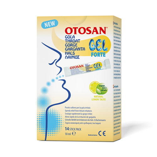 Otosan Throat Gel Forte για τον Ερεθισμένο Λαιμό 14 φακελάκια