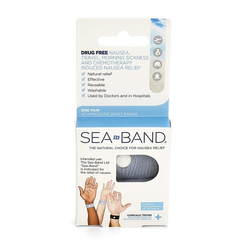 Sea Band Adults for all Types of Nausea (Gray Color) 2pcs