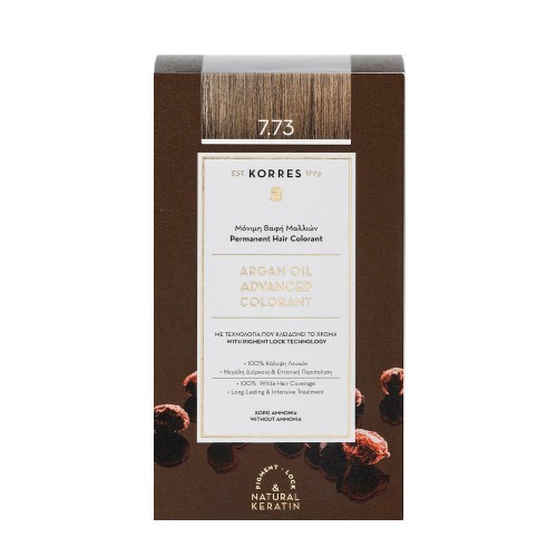 Korres Argan Oil Advanced Colorant 7.73 Χρυσή Μόκα