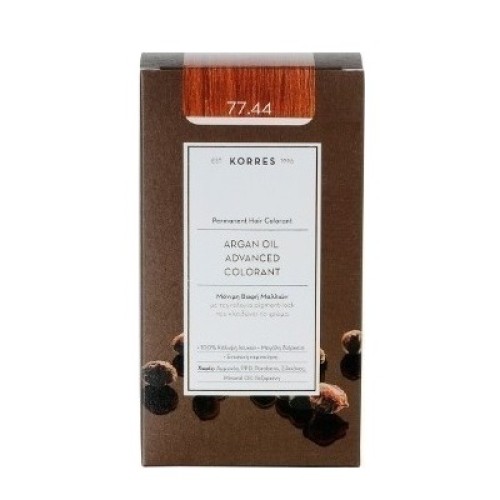 Korres Argan Oil Advanced Colorant 77.44 Ξανθό Έντονο Χάλκινο