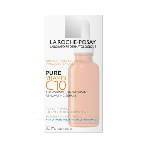 La Roche Posay Pure Vitamin C10 Serum Αντιρυτιδικός Ορός Προσώπου με Βιταμίνη C 30ml La Roche Posay Pure Vitamin C10 Serum Αντιρυτιδικός Ορός Προσώπου με Βιταμίνη C 30ml