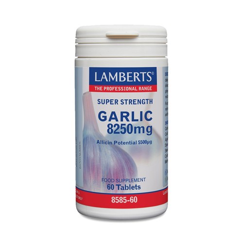 Lamberts Garlic 8250mg Υψηλής Ισχύος ταμπλέτες Σκόρδου 60tabs