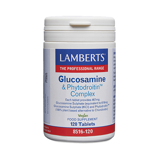 Lamberts Glucosamine & Phytodroitin Complex Συμπλήρωμα για την Υγεία των Αρθρώσεων 120 ταμπλέτες Lamberts Glucosamine & Phytodroitin Complex Συμπλήρωμα για την Υγεία των Αρθρώσεων 120 ταμπλέτες