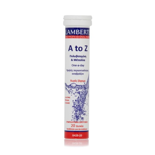 Lamberts Multi Vitamin A to Z Πολυβιταμίνη με Γεύση Μάνγκο & Ανανά 20 Αναβράζοντα Δισκία Lamberts Multi Vitamin A to Z Πολυβιταμίνη με Γεύση Μάνγκο & Ανανά 20 Αναβράζοντα Δισκία