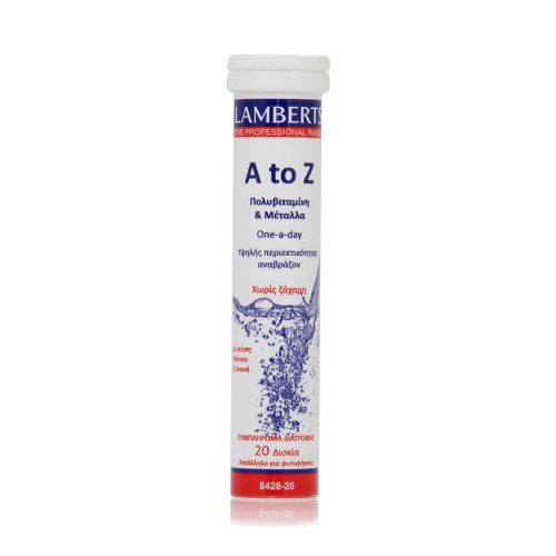 Lamberts Multi Vitamin A to Z Πολυβιταμίνη με Γεύση Μάνγκο & Ανανά 20 Αναβράζοντα Δισκία