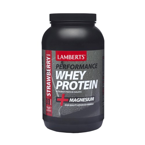 Lamberts Perfomance Whey Protein & Magnesium 1000gr Strawberry