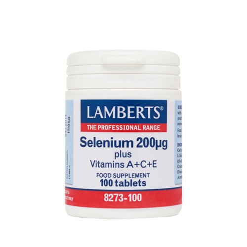 Lamberts Selenium 200μg με βιταμίνες A+C+E 100caps