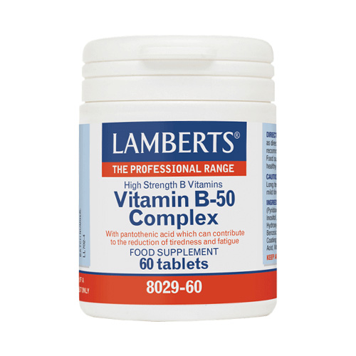 Lamberts Vitamin B-50 Complex Σύμπλεγμα Βιταμίνης B 60tabs Lamberts Vitamin B-50 Complex Σύμπλεγμα Βιταμίνης B 60tabs