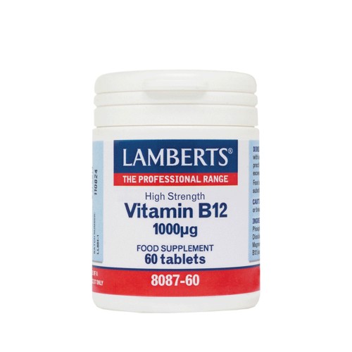 Lamberts Vitamin B12 (Μεθυλοκοβαλαμίνη) 1000mcg 60 ταμπλέτες