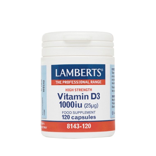 Lamberts Vitamin D3 1000iu 120 κάψουλες