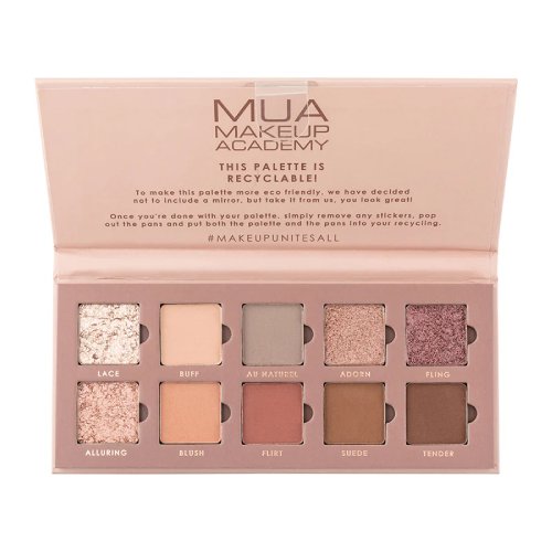 MUA 10 Shade Eye Palette Silk Nudes 11g