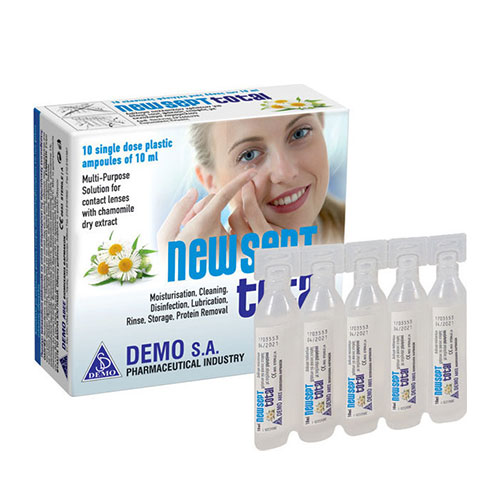 Demo NewSept Total Διάλυμα Πολλαπλών Χρήσεων για Φακούς Επαφής με Εκχύλισμα Χαμομηλιού 10x10ml