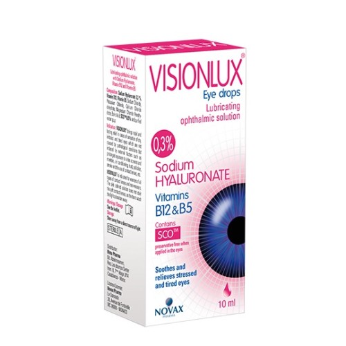 Kite Hellas Novax Visionlux Eye Drops Οφθαλμικές Σταγόνες 10ml