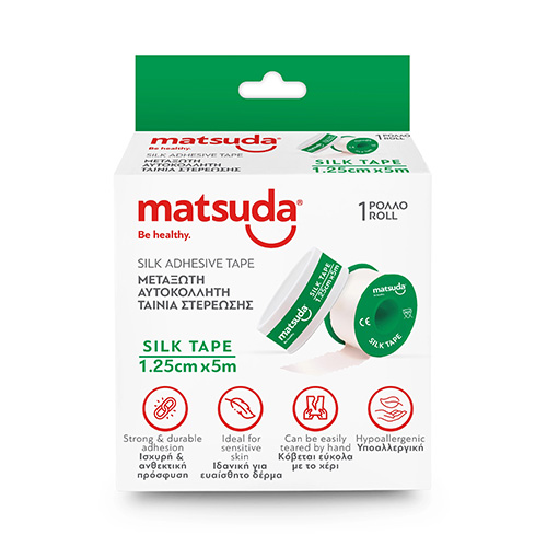 Matsuda Silktape Αυτοκόλλητη Ταινία Μεταξωτή 1.25cm x 5m