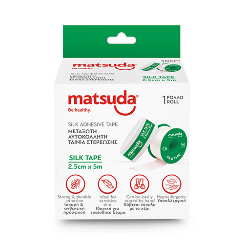Matsuda Silktape Αυτοκόλλητη Ταινία Μεταξωτή 2.5cm x 5m