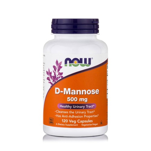 Now Foods D-Mannose 500mg Cleanses the Bladder 120veg caps