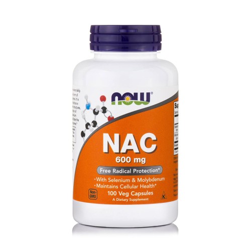 Now Foods NAC (N-Acetyl Cysteine) N-Ακέτυλο Κυστεϊνη 600mg 100caps