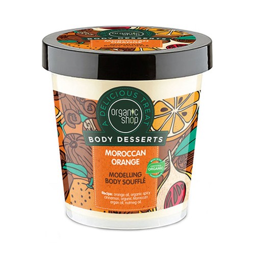 Organic Shop Body Desserts Κρέμα για Αδυνάτισμα και την Κυτταρίτιδα Σώματος Moroccan Orange 450ml