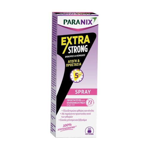 Paranix Extra Strong Spray Αντιφθειρικό Σπρέι - Αγωγή και Προστασία σε 5 Λεπτά 100ml