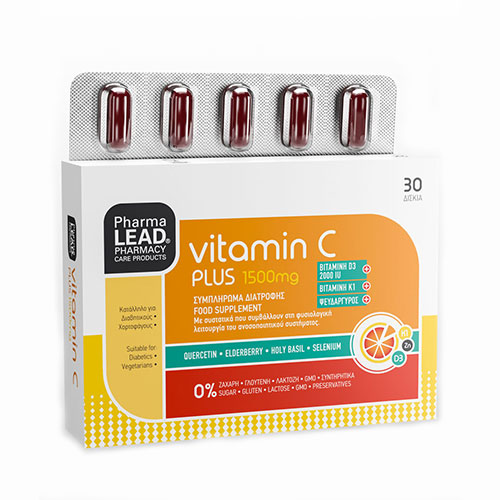 Pharmalead Vitamin C Plus Βιταμίνη για Ενίσχυση του Ανοσοποιητικού 1500mg 30 ταμπλέτες