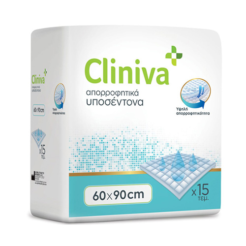 Septona Cliniva Απορροφητικά Υποσέντονα Μιας Χρήσης 60x90 15τμχ Septona Cliniva Απορροφητικά Υποσέντονα Μιας Χρήσης 60x90 15τμχ